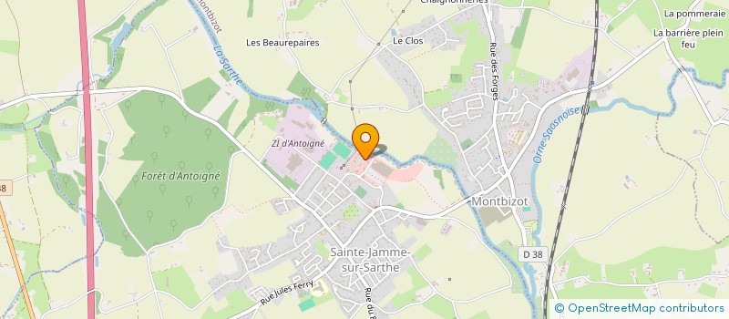 localisation de l'entreprise MECALOISIRS  SAINTE-JAMME-SUR-SARTHE