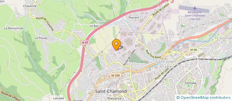 localisation de l'entreprise MECALORM à SAINT-CHAMOND