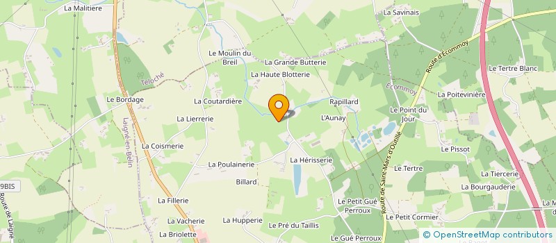 localisation de l'entreprise MECAMAINE FINANCES à ECOMMOY
