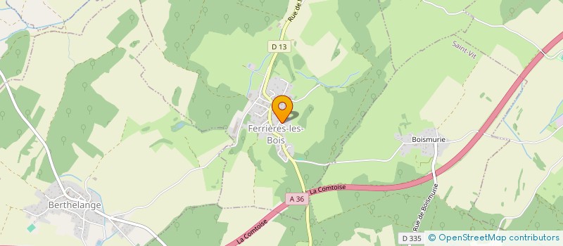 localisation de l'entreprise MECAMANUTENTION  FERRIERES LES BOIS