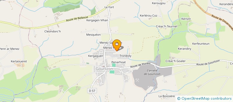 localisation de l'entreprise MECAMAX USINAGE  GOURLIZON