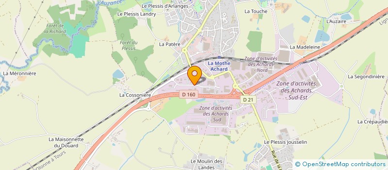 localisation de l'entreprise MECAMEN à LES ACHARDS