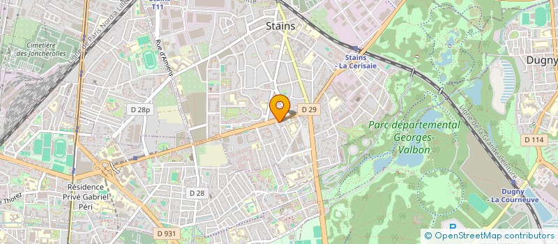 localisation de l'entreprise MECAMIX à STAINS