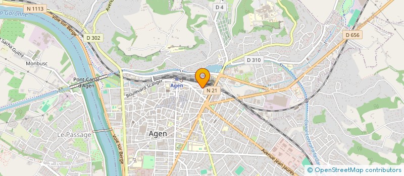 localisation de l'entreprise MECAMOTO à AGEN