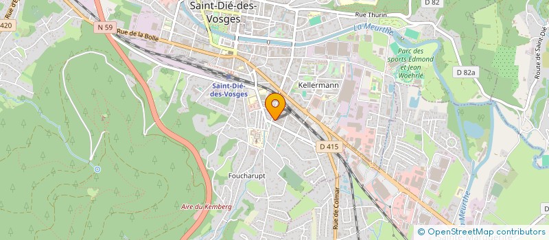 localisation de l'entreprise MECAN'AUTO  SAINT DIE DES VOSGES