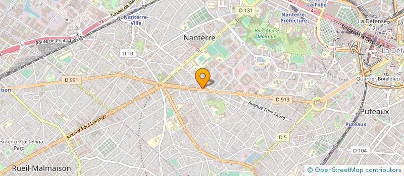 localisation de l'entreprise MECAN ELECT GRAPHIQUES APPLIQUEES SERVI à NANTERRE