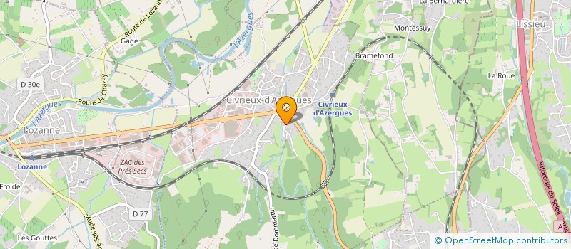 localisation de l'entreprise MECANELEC  CIVRIEUX-D'AZERGUES