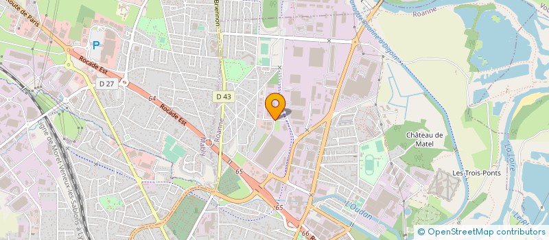 localisation de l'entreprise MECANERGIE GROUPE à ROANNE