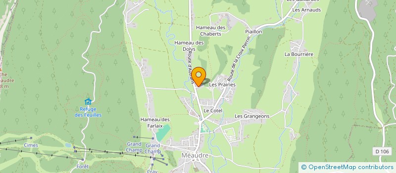 localisation de l'entreprise MECANI-BOIS  AUTRANS-MEAUDRE EN VERCORS