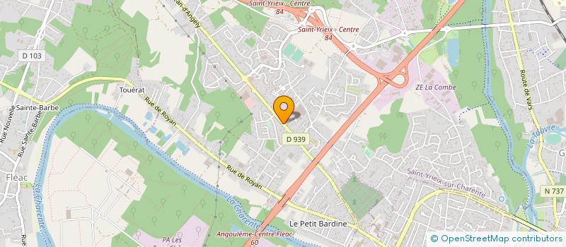 localisation de l'entreprise MECANIC LAND à SAINT-YRIEIX-SUR-CHARENTE