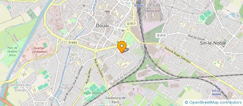 localisation de l'entreprise MECANIQ GENERAL ETUDE CHAUDR AUTOM TECHN à DOUAI