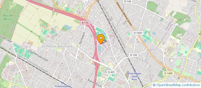 localisation de l'entreprise MECANIQ PRECIS MOULES METALLIQ à LE PLESSIS-BOUCHARD