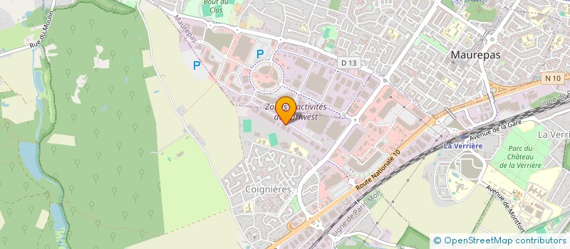 localisation de l'entreprise MECANIQUE ATELIERS DE COIGNIERES à MAUREPAS