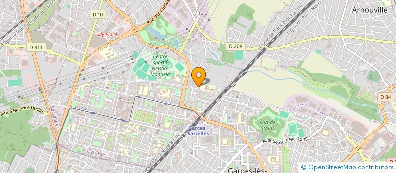 localisation de l'entreprise MECANIQUE AUTO VOLONTAIRE SERVICES  SARCELLES