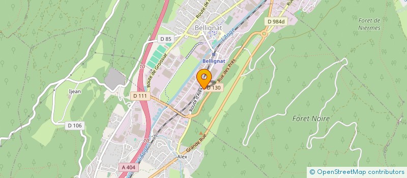 localisation de l'entreprise MECANIQUE CLERC RECTIFICATION  BELLIGNAT