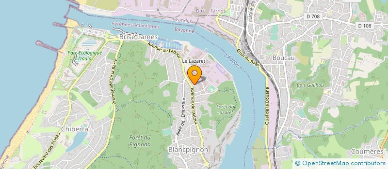 localisation de l'entreprise MECANIQUE DE PRECISION CHASTRIA  ANGLET