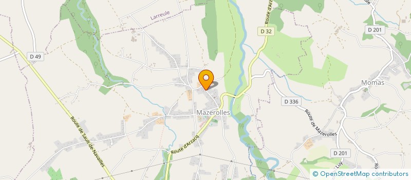 localisation de l'entreprise MECANIQUE DE PRECISION DU SOUBESTRE à MAZEROLLES