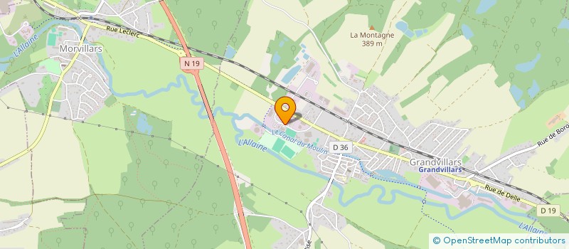 localisation de l'entreprise MECANIQUE DE PRECISION MEZIROISE SARL  GRANDVILLARS