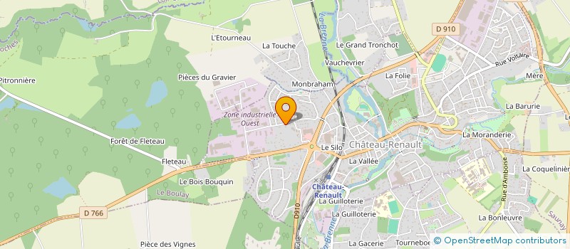 localisation de l'entreprise MECANIQUE DE PRECISION RENAUDINE  CHATEAU-RENAULT