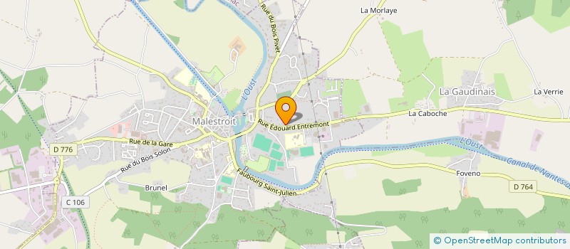 localisation de l'entreprise MECANIQUE ET MOTOCULTURE DE L'OUST  MALESTROIT