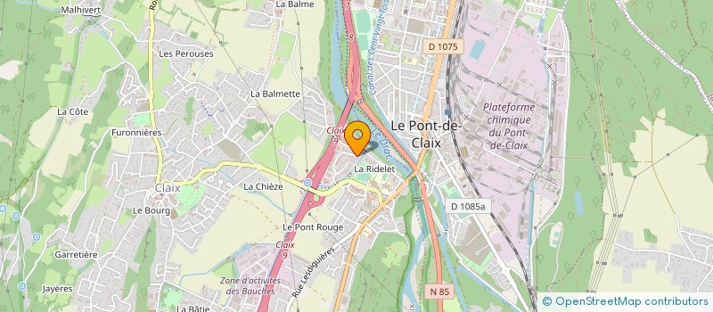 localisation de l'entreprise MECANIQUE ET OUTILLAGE DE PRECISION à CLAIX