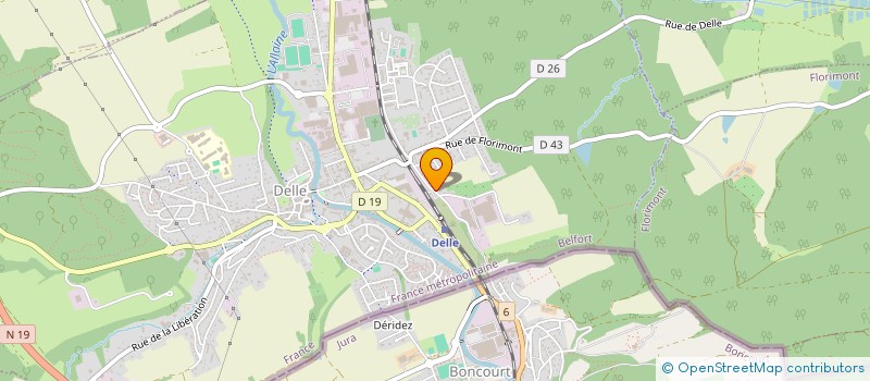 localisation de l'entreprise MECANIQUE ET OUTILLAGE DELLOIS SAS à DELLE