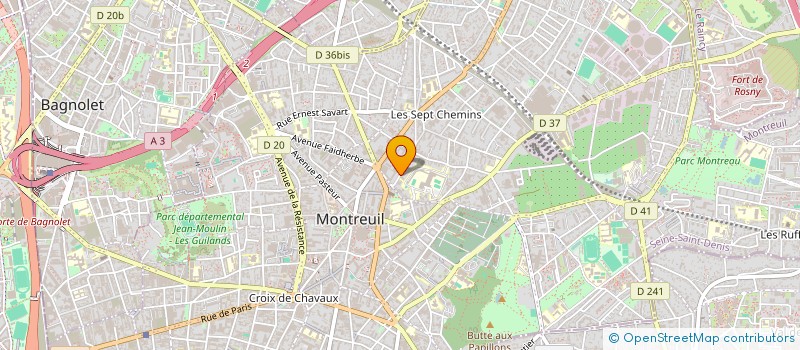 localisation de l'entreprise MECANIQUE GEN PRECISION CHARLES ROBERT  MONTREUIL