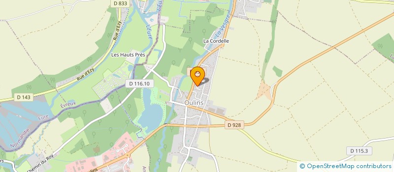 localisation de l'entreprise MECANIQUE GENERALE D'OULINS à OULINS