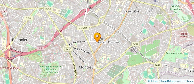 localisation de l'entreprise MECANIQUE GENERALE DE PRECISION SAFI à MONTREUIL