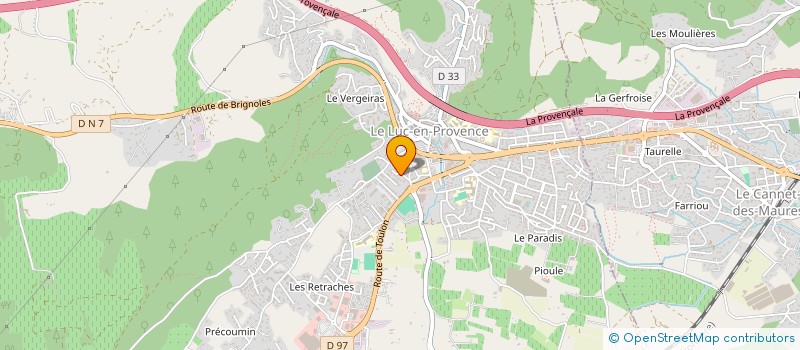 localisation de l'entreprise MECANIQUE GENERALE DE TRAVAUX PUBLICS  LE THORONET