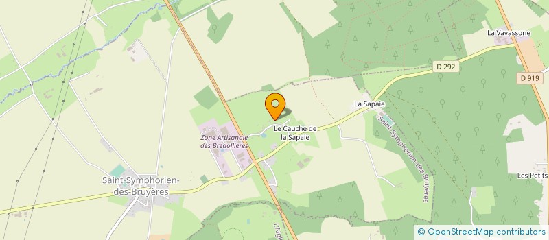 localisation de l'entreprise MECANIQUE GENERALE DES BRUYERES à SAINT-SYMPHORIEN-DES-BRUYERES