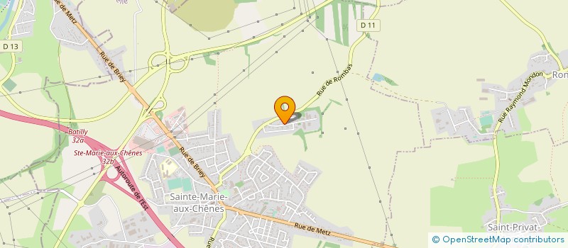 localisation de l'entreprise MECANIQUE GENERALE FTTI à SAINTE-MARIE-AUX-CHENES