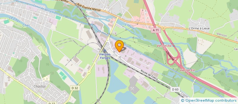 localisation de l'entreprise MECANIQUE GENERALE GALOPIN ET COMPAGNIE à VIERZON
