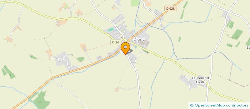 localisation de l'entreprise MECANIQUE GENERALE MARQUER à DIGNY