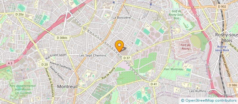 localisation de l'entreprise MECANIQUE GENERALE MARQUES à MONTREUIL