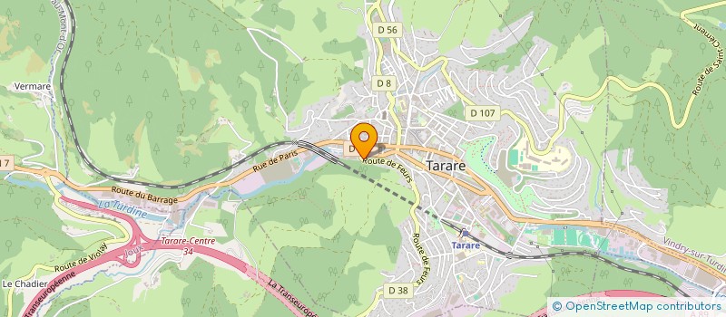 localisation de l'entreprise MECANIQUE GENERALE MARTINON  TARARE