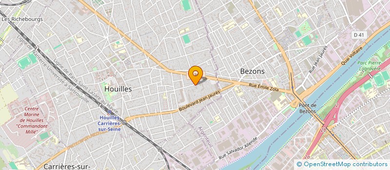 localisation de l'entreprise MECANIQUE GENERALE R BECHERET à HOUILLES
