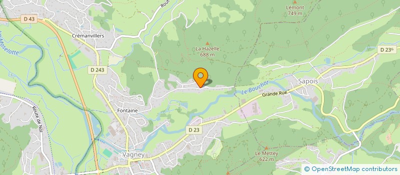 localisation de l'entreprise MECANIQUE GENERALE SPORTS LOISIRS  VAGNEY