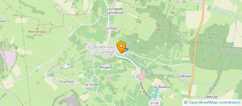 localisation de l'entreprise MECANIQUE M.A.J. à BISSEY-SOUS-CRUCHAUD