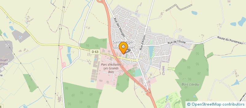 localisation de l'entreprise MECANIQUE OUTILLAGE DECOUPAGE à SAINT-LEGER-SOUS-CHOLET