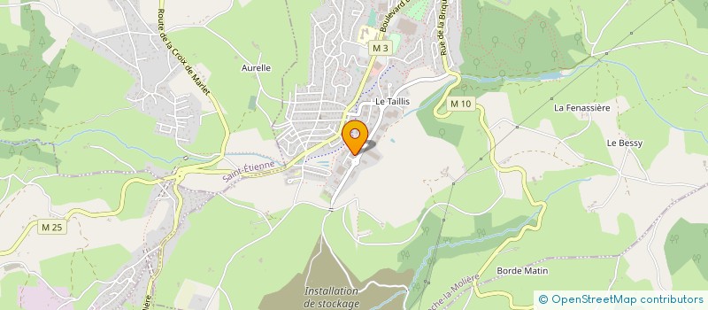 localisation de l'entreprise MECANIQUE PRECISION FAVERJON MPF  ROCHE-LA-MOLIERE