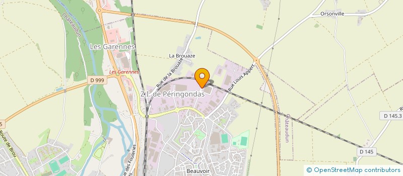 localisation de l'entreprise MECANIQUE PRECISION LHUILLERY ET BEULET à CHATEAUDUN