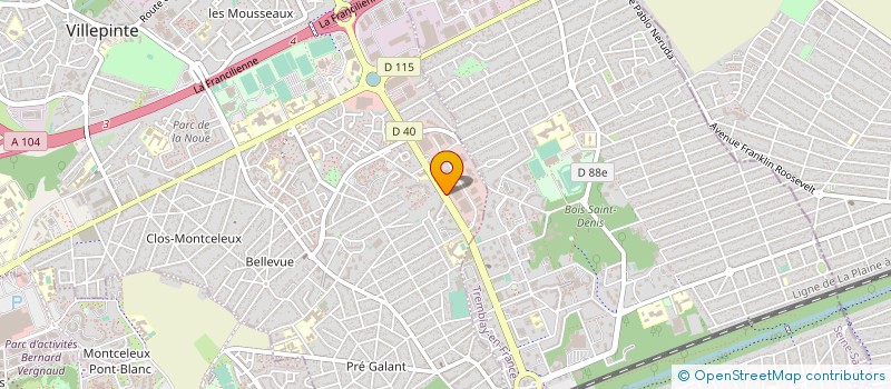 localisation de l'entreprise MECANIQUE PROTOTYPE PRECISIONS ET AUTRES à VILLEPINTE