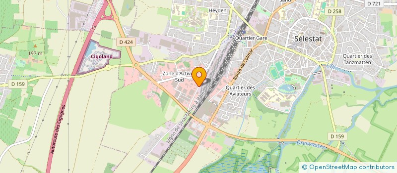 localisation de l'entreprise MECANIQUE SCHAEFER CENTRE ALSACE  SELESTAT