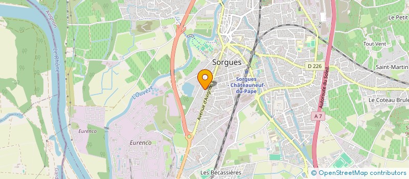 localisation de l'entreprise MECANIQUE SOUDURE CHAUDRONNERIE INDUSTRIELLE 84  SORGUES