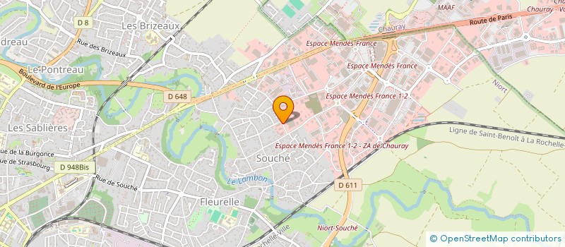 localisation de l'entreprise MECANIQUE TRANSFORMATION DES METAUX à NIORT