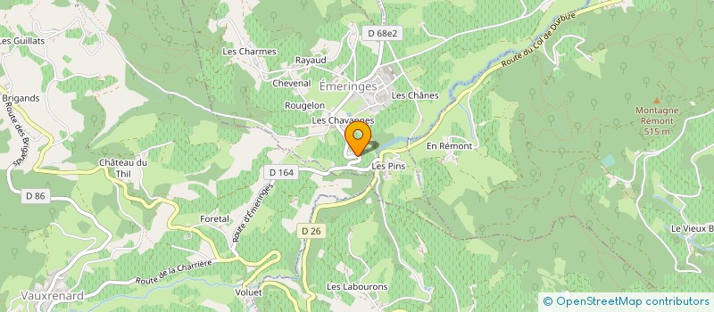 localisation de l'entreprise MECANISATION BEAUJOLAISE à EMERINGES