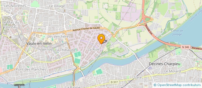 localisation de l'entreprise MECANODEV  VAULX-EN-VELIN