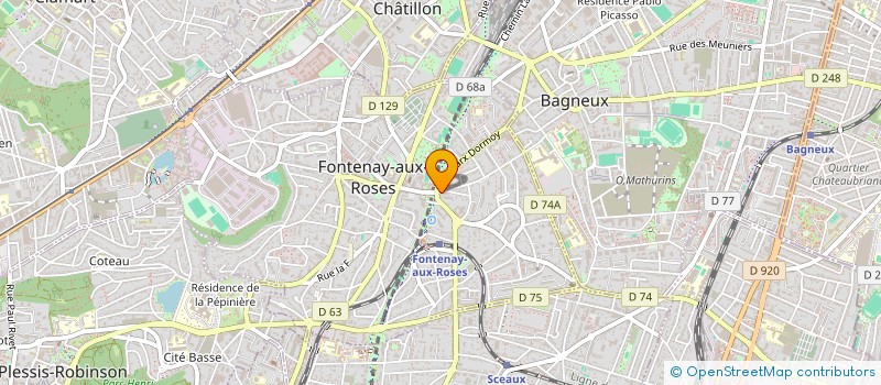 localisation de l'entreprise MECANOEL à FONTENAY-AUX-ROSES