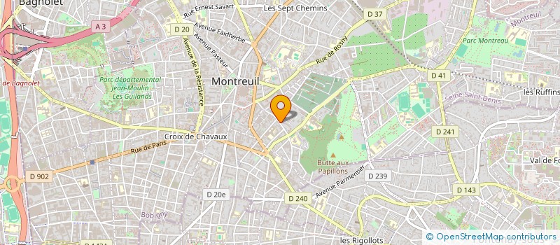 localisation de l'entreprise MECANOGRAPHIE ASSISTANCE INFORMATIQUE à MONTREUIL